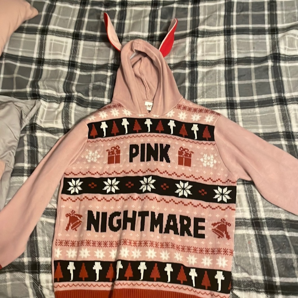 “A Christmas story” Christmas sweater with the bunny ears! Only wore once